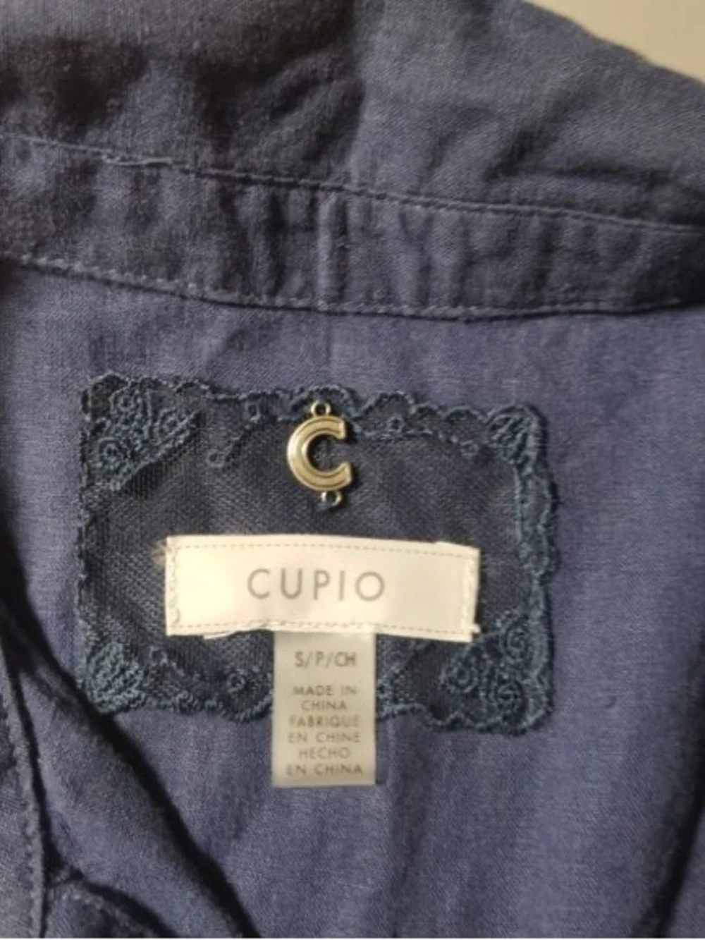 Cupio Linen Blend Sleeveless Button-Front Midi Dress Sz-S - Picture 6 of 7